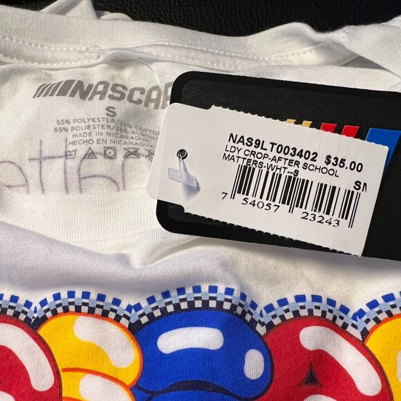 NASCAR After School Matters Crop Tee NWT Small - Picture 3 of 3